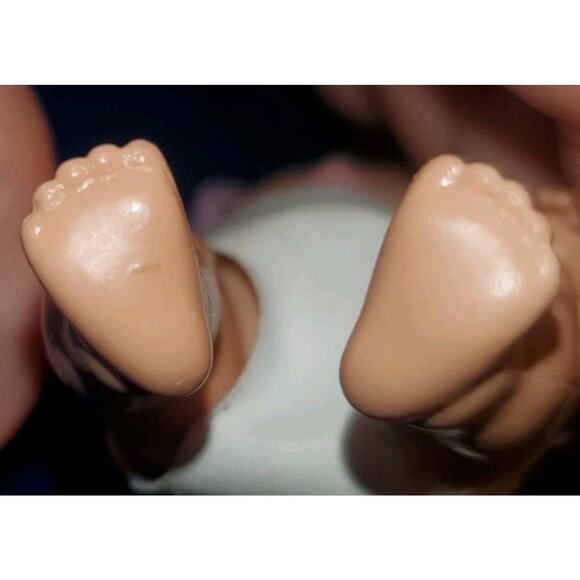 4 Inch Zapf Creations Baby Surprise Pink Bow Blue Eyes Diaper Collectible - Picture 5 of 10